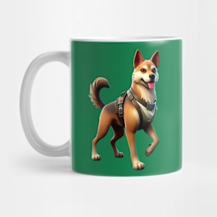 Fortnite inspired dog Mug